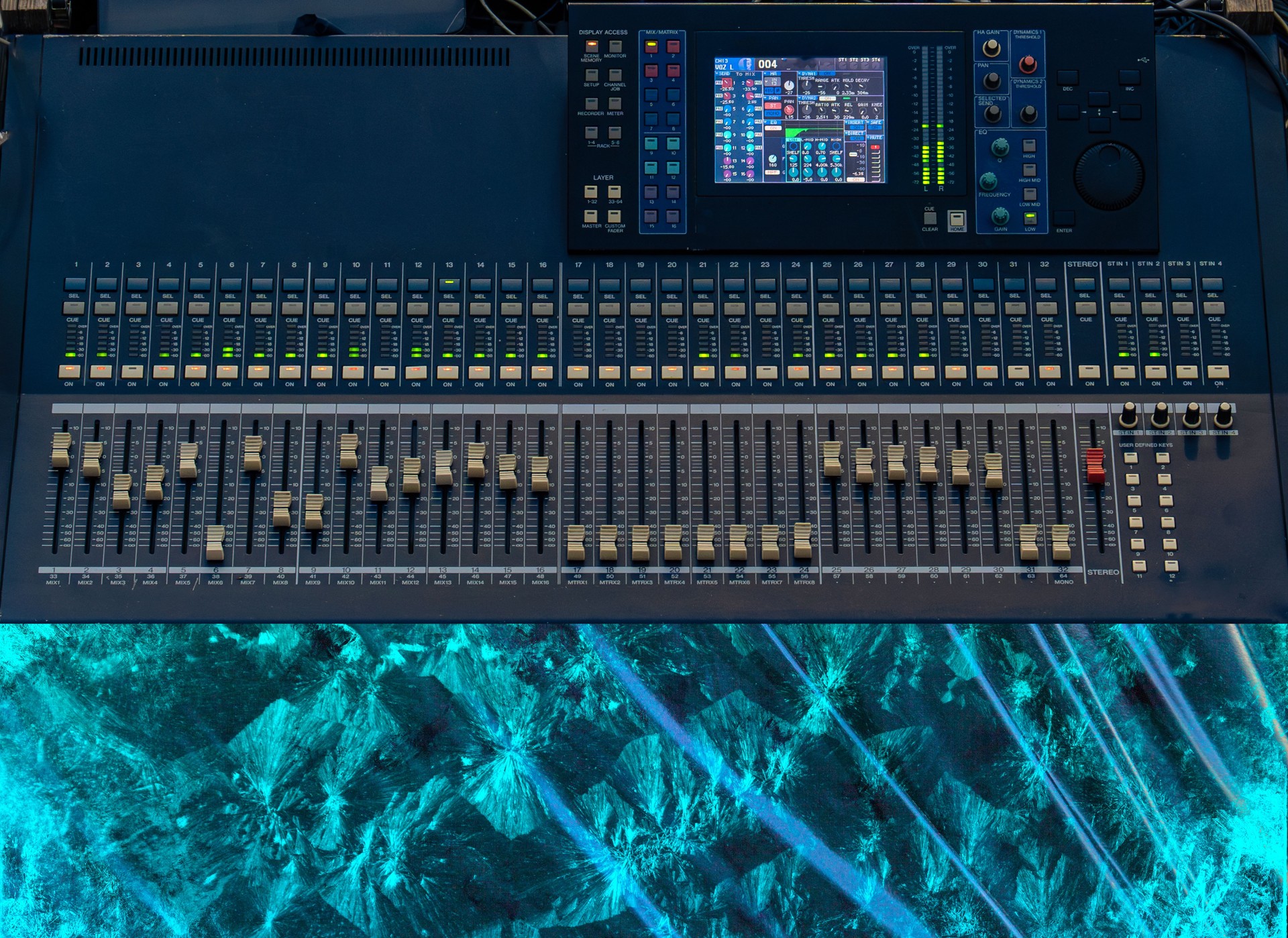 Sound equalization and music mixing equipment.2